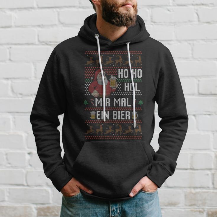 Ho Ho Hol Mir Mal Ein Bier Christmas Kapuzenpullover Geschenke für Ihn