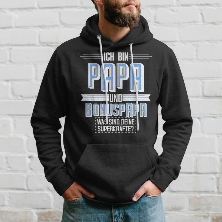 Ich Bin Papa Und Bonuspapa Was Sind Dein Superkraft I'm Kapuzenpullover Geschenke für Ihn