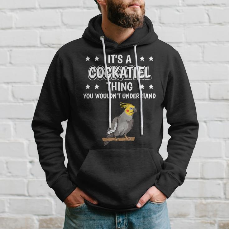 Ist So Ein Nymphensittich Ding Lustiger Spruchogel Kapuzenpullover Geschenke für Ihn