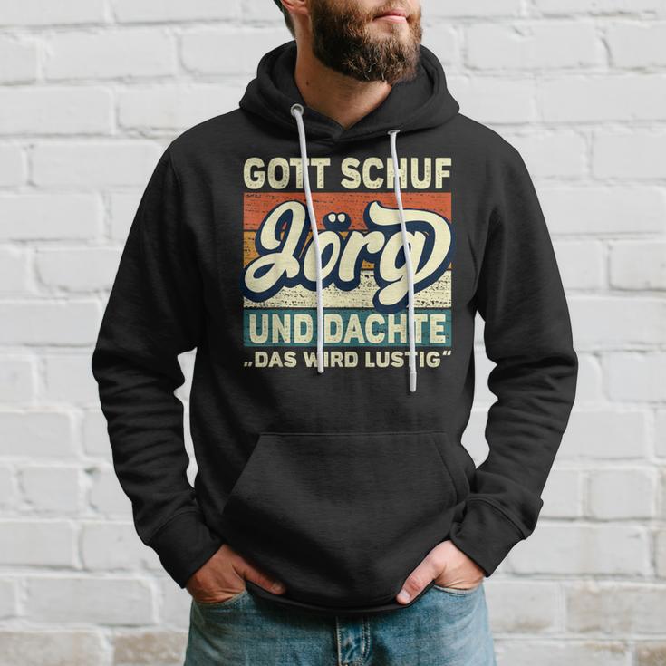 Jörg Name Saying Gott Schuf Jörg Kapuzenpullover Geschenke für Ihn