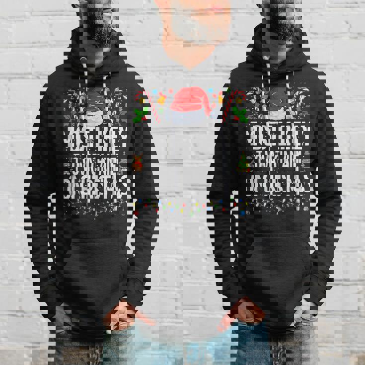 Most Likely To Watch Anime On Christmas Cool Anime Christmas Hoodie Gifts for Him
