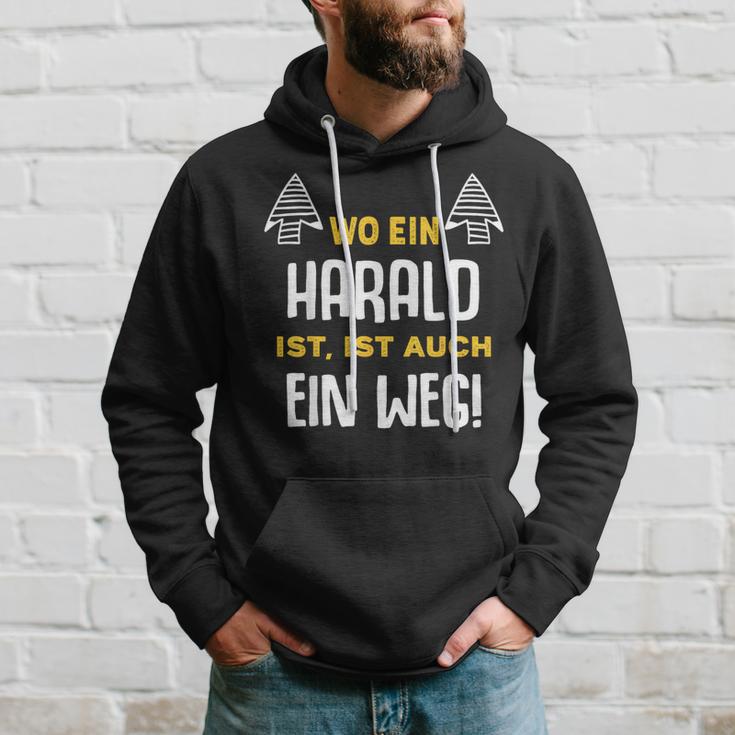 With Name Harald Wo Ein Harald Istorname Kapuzenpullover Geschenke für Ihn