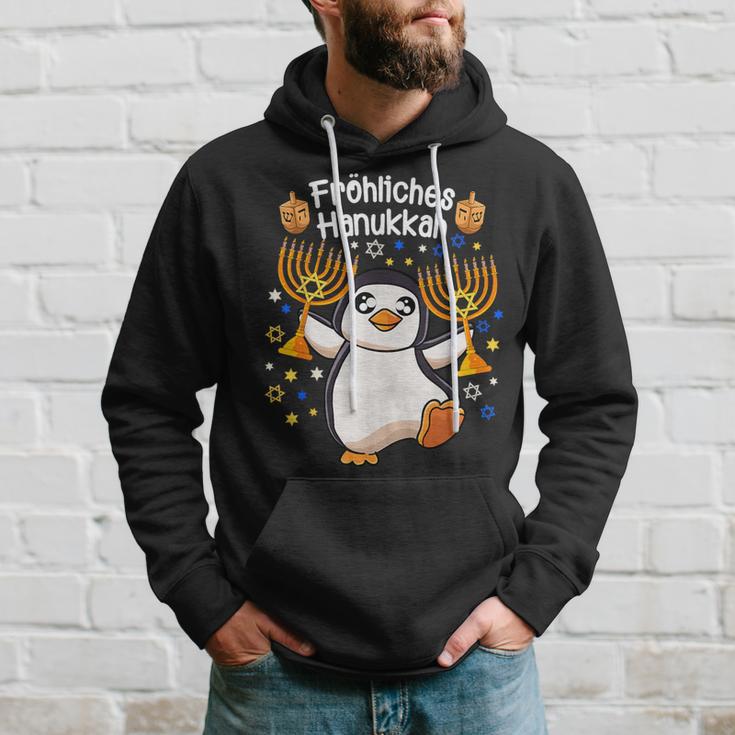 Penguin Hanukkah Menorah Happy Hanukkah Kapuzenpullover Geschenke für Ihn