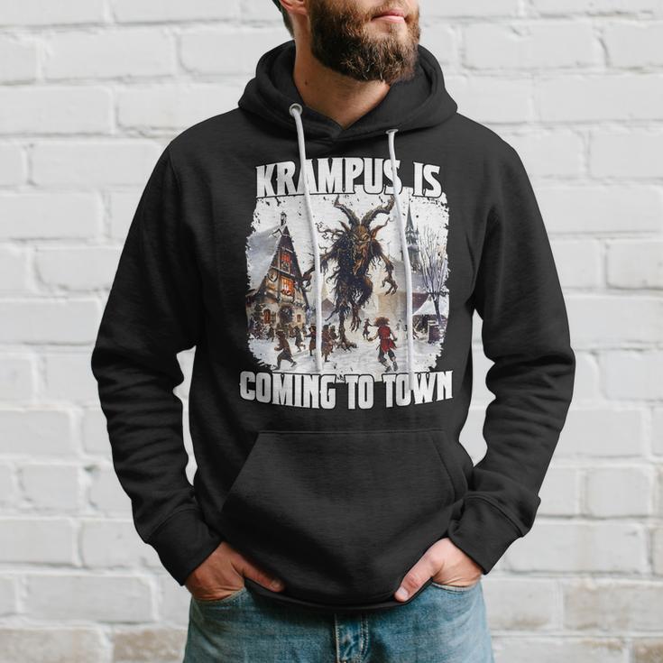 PerchtenFor The Krampus Run Legend Figure Kramperl T Krampus Kapuzenpullover Geschenke für Ihn