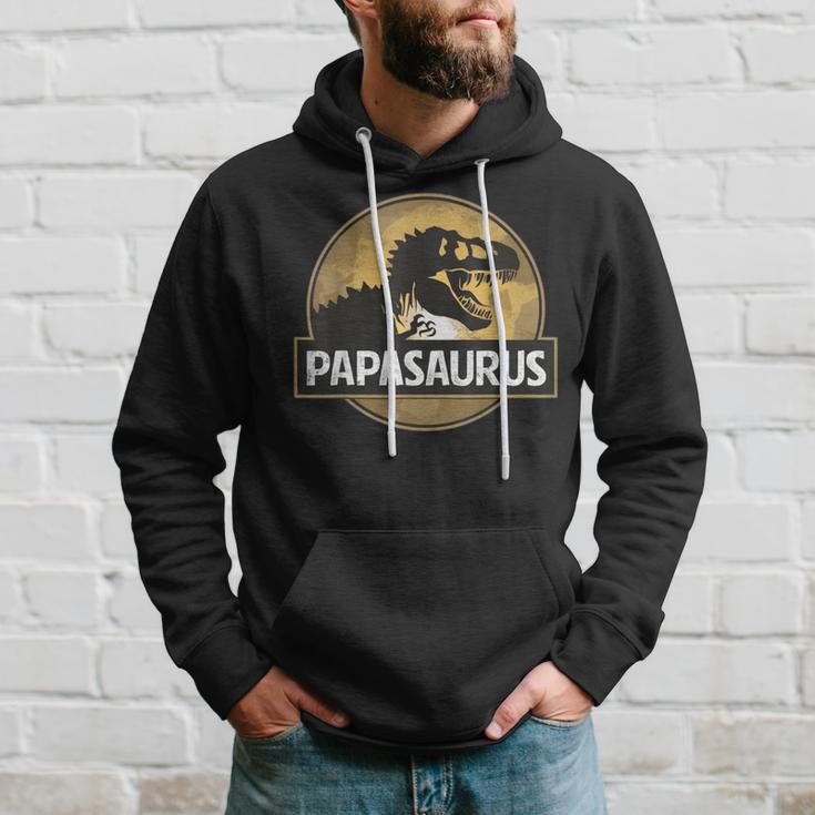 Père Fils Partenaire Papasaurus T-Rex Dinosaur Kapuzenpullover Geschenke für Ihn