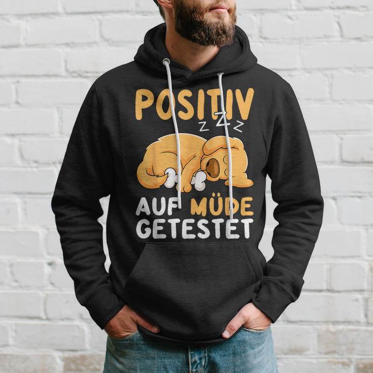 Positiv Auf Müde Getestet Dog Sleep Kapuzenpullover Geschenke für Ihn