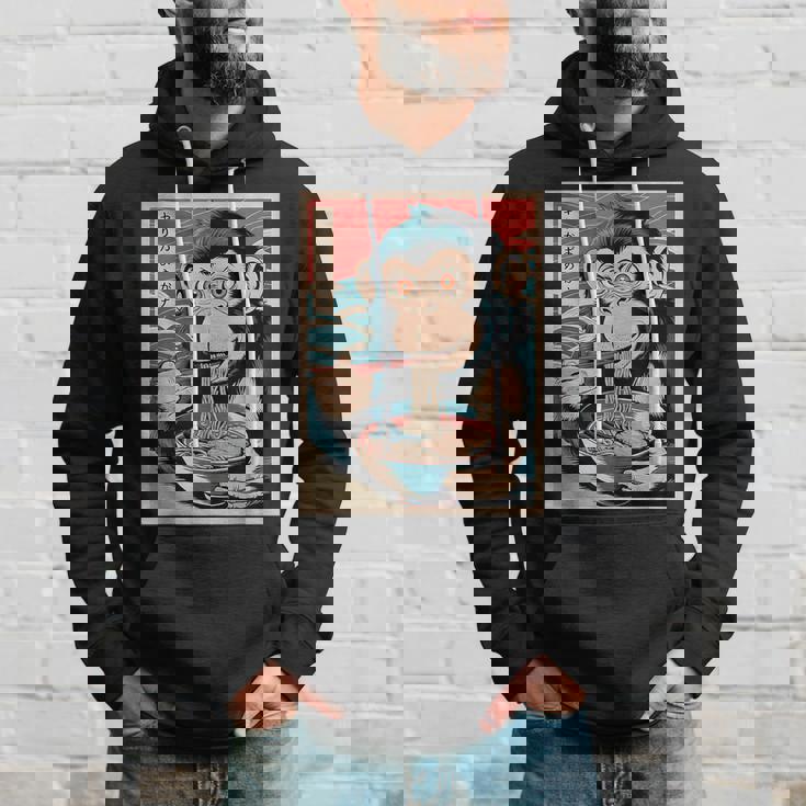 Ramen Japanese Kawaii Monkey Graphic Anime Hoodie Gifts for Him