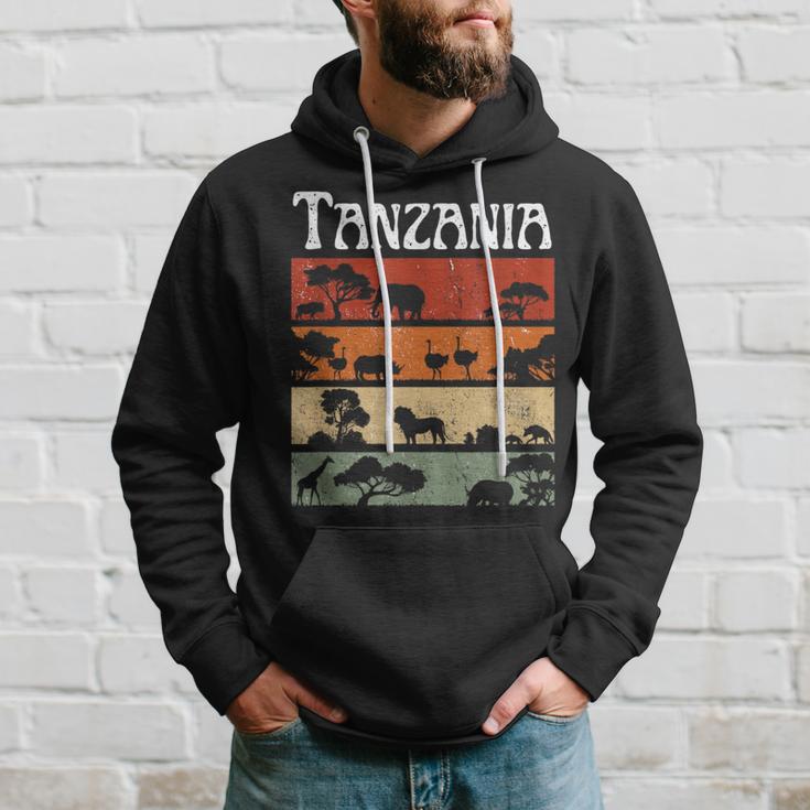 Retro Africa Tanzania Safari Travel Tanzania Tour Kapuzenpullover Geschenke für Ihn