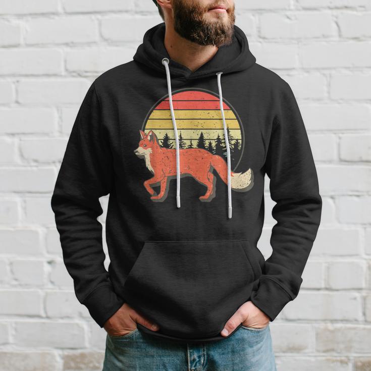 Retro Fox Kapuzenpullover Geschenke für Ihn