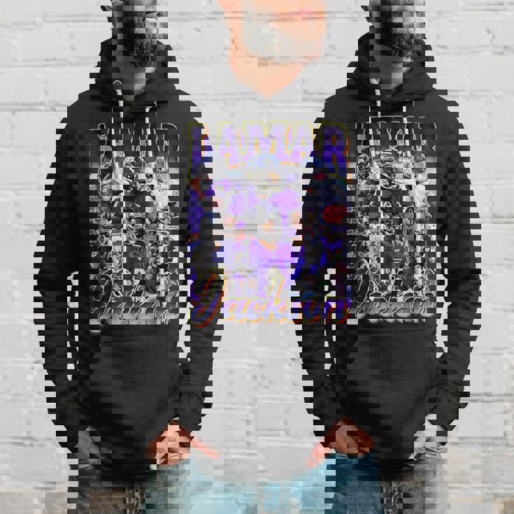 Retro Lamar Jackson Vintage Lover Graphic 90S Hoodie Gifts for Him