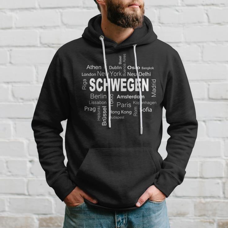 Schwegen New York Berlin Schwegen Meine Hauptstadt Kapuzenpullover Geschenke für Ihn