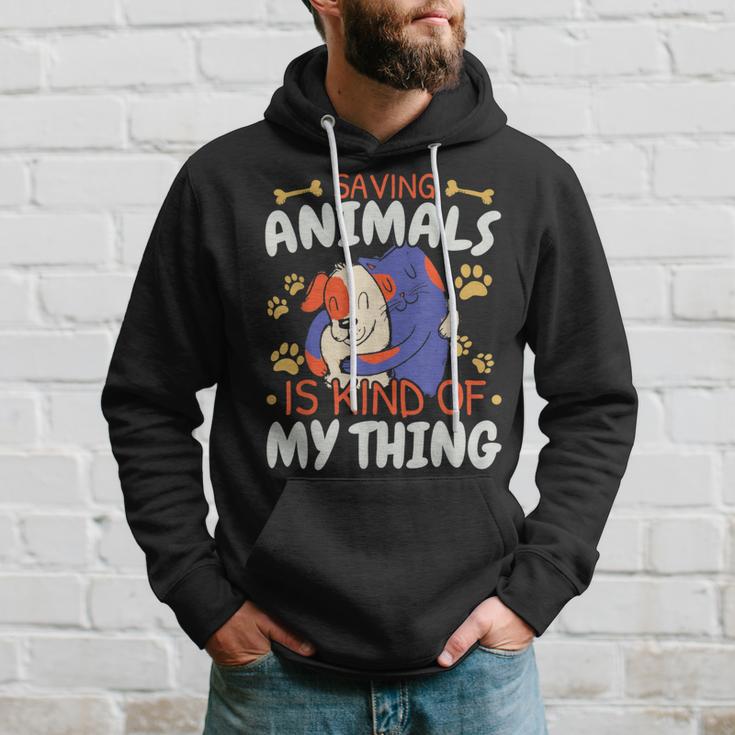 Sparen Tiere Ist Irgendwie Mein Ding Tierrettung Kapuzenpullover Geschenke für Ihn