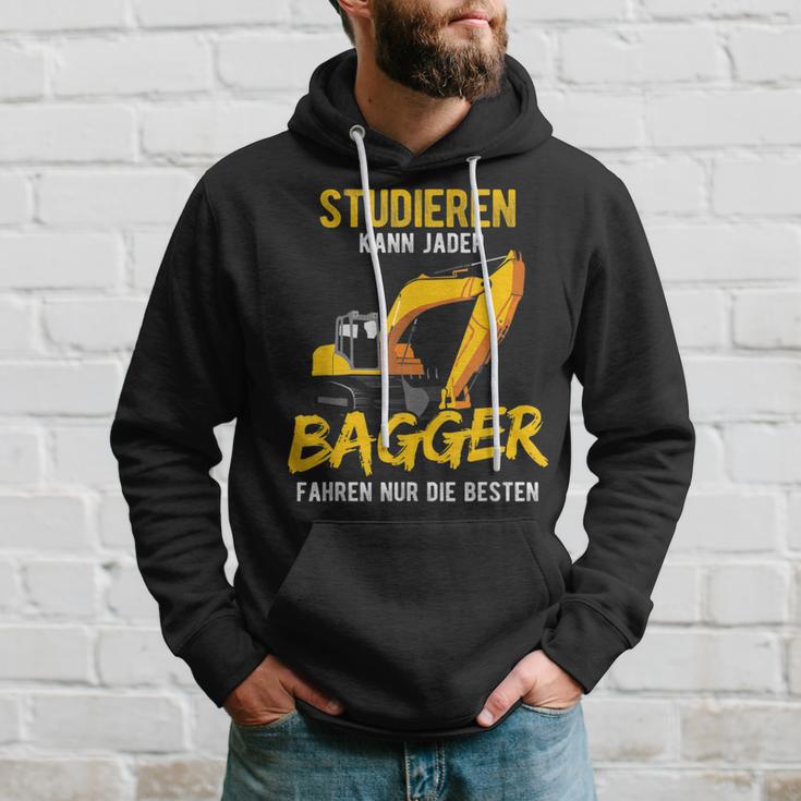 Studieren Kann Jeder Bagger Fahren Nur Die Besten Bagger Kapuzenpullover Geschenke für Ihn