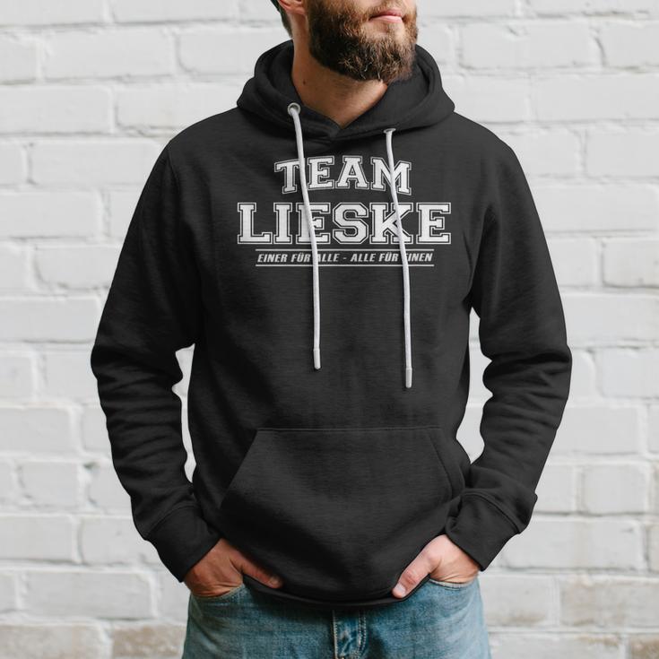 Team Lieske Stolze Familie Nachname Geschenk Kapuzenpullover Geschenke für Ihn