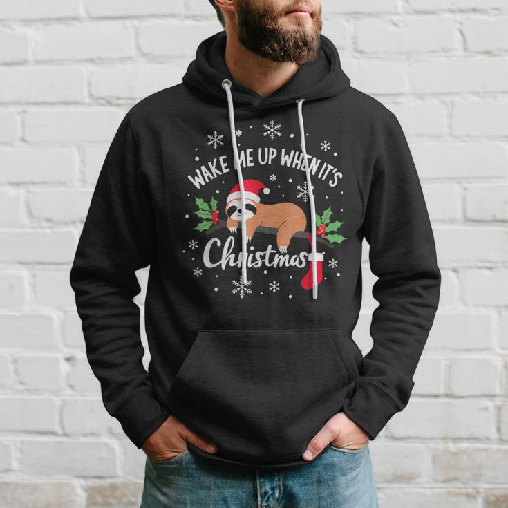 Weck Mich Auf Wenn Weihnachten Ist Christmas Kapuzenpullover Geschenke für Ihn