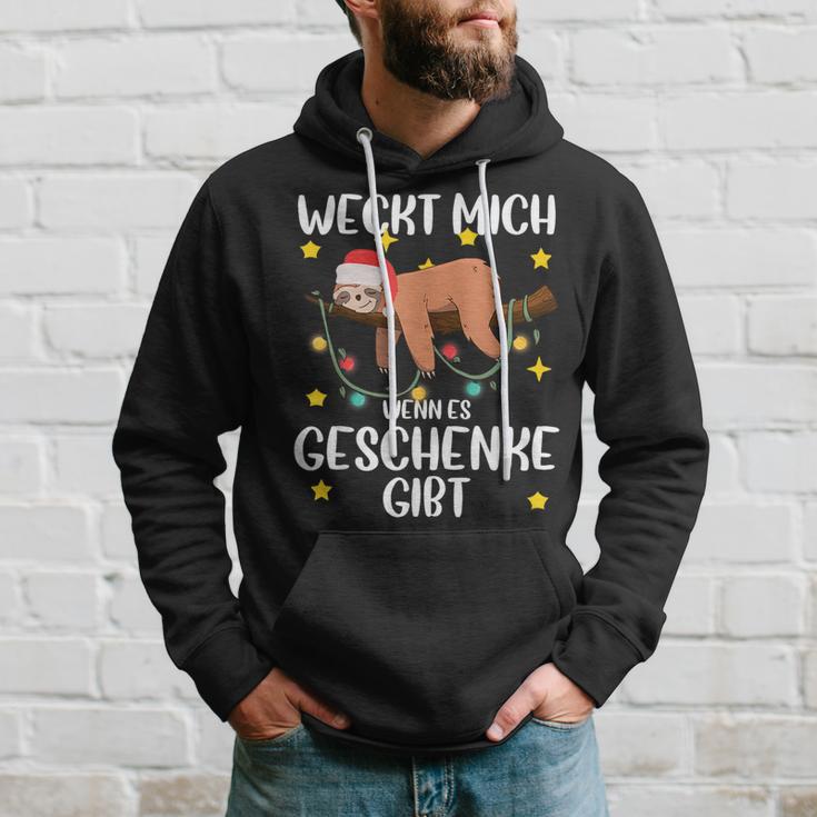 Wecke Mich Wenn Es Geschenke Gibt Christmas Kapuzenpullover Geschenke für Ihn