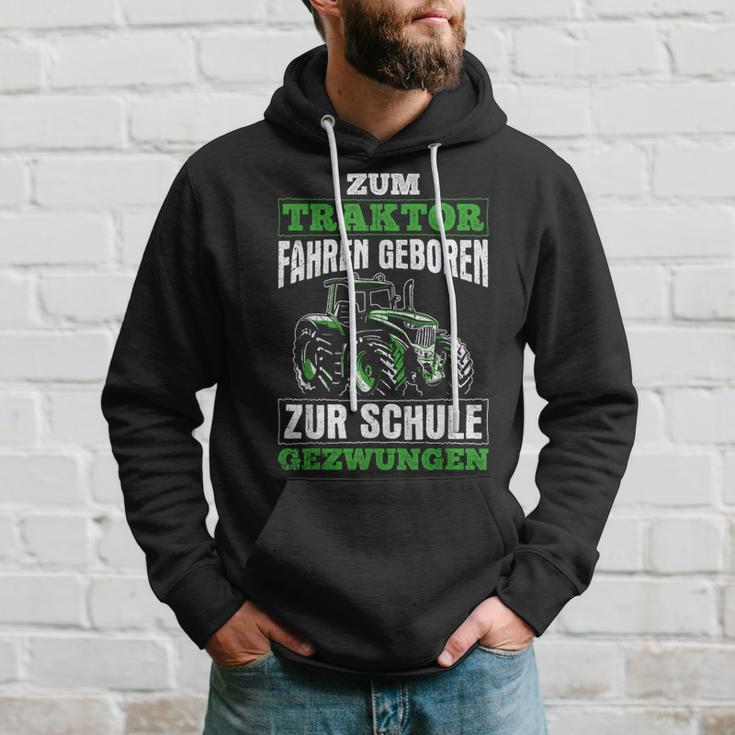 Zum Traktor Fahren Geboren Zur Schule Zum Schule Zwungen S Kapuzenpullover Geschenke für Ihn