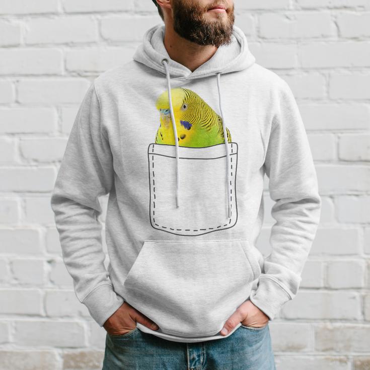 Cute Budgie In Bag Budgie Kapuzenpullover Geschenke für Ihn