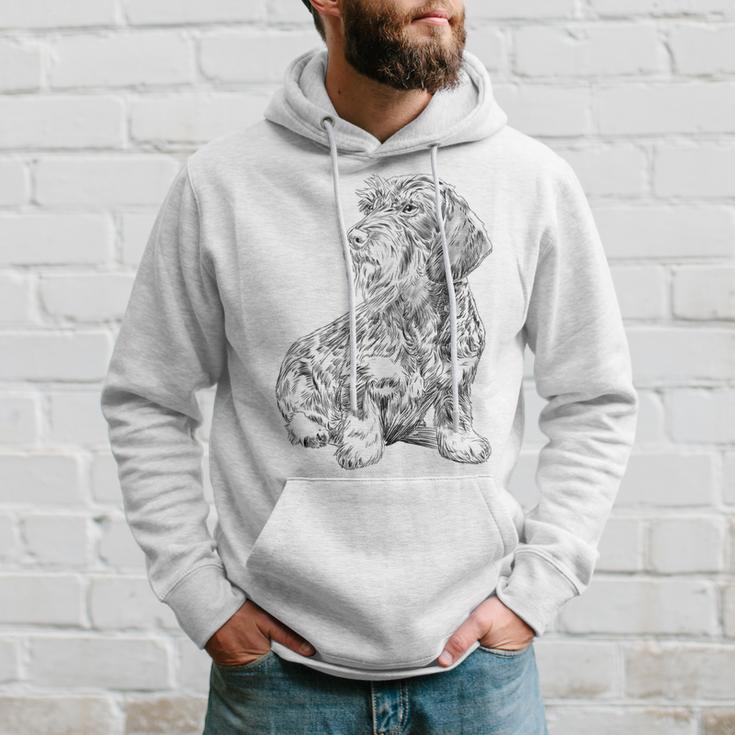 Dachshund Dog Rough Haardshund Kapuzenpullover Geschenke für Ihn