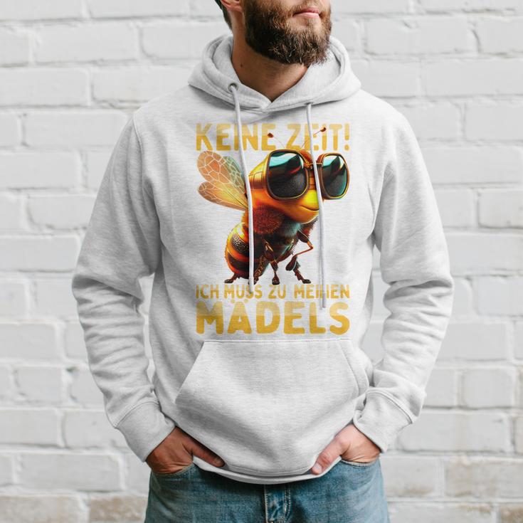 Keine Zeit Ich Muss Zu Meinen Mädels Bienenzüchter Bienen Long-Sleeved Kapuzenpullover Geschenke für Ihn