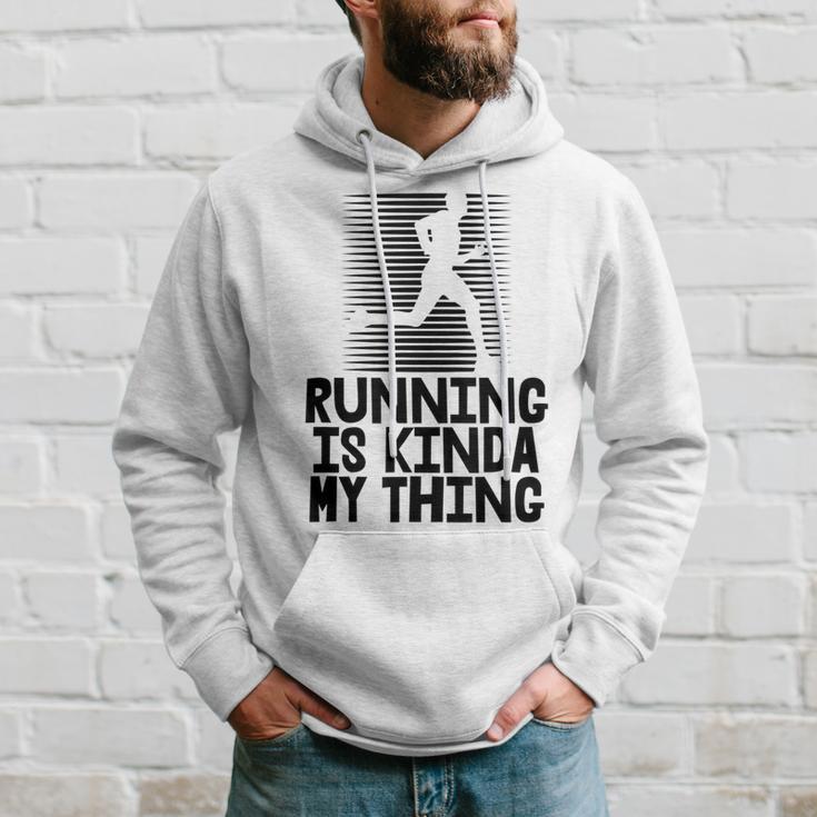 Laufen Ist Irgendwie Mein Ding Lustiger Läufer Kapuzenpullover Geschenke für Ihn