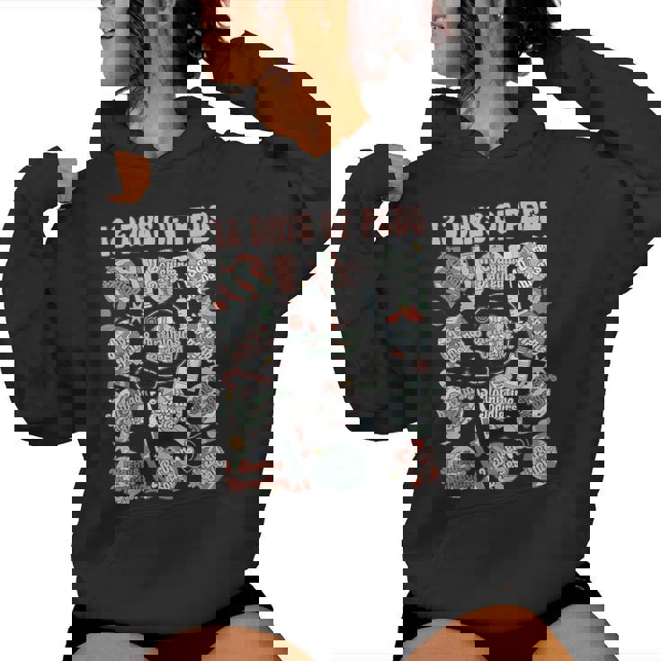 12 Days Of Peds Nurse Christmas Pediatrics Clinic Staff Women Hoodie