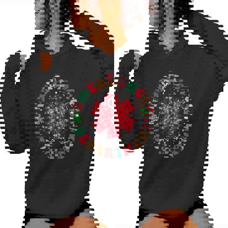Emergency Department Er Nurse Christmas Ed Nurse Xmas Women Hoodie
