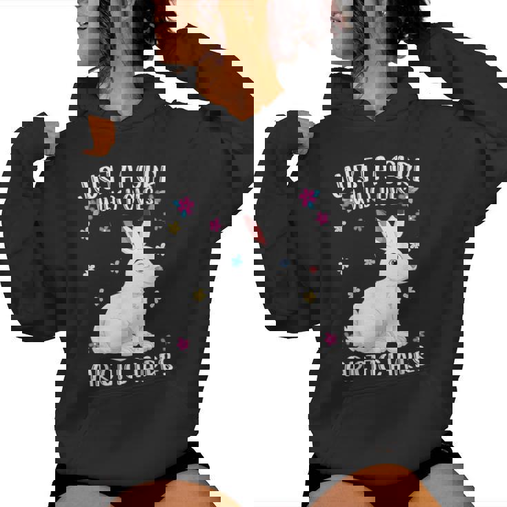 Just A Girl Who Loves Arctic Hares Cute Arctic Hare Lover Women's Hoodie