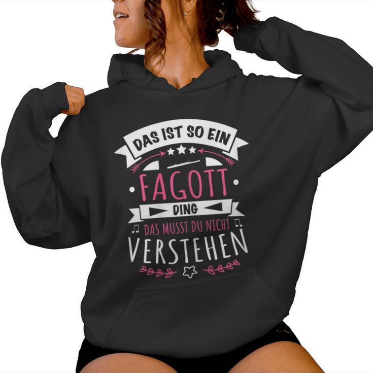 Women's Bassoon Bassoontist Musician Das Ist So Ein Bassoon Ding Kapuzenpullover für Damen