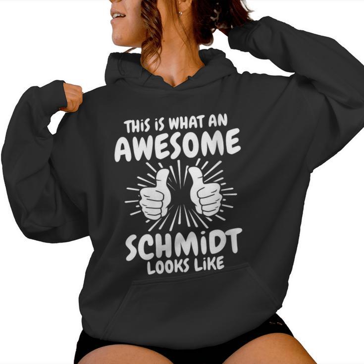 Women's Schmidt Surname Schmidt Surname Schmidt With-Neck Kapuzenpullover für Damen