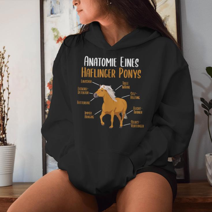 Anatomy Of A Haflinger Pony Haflinger Horse Kapuzenpullover für Damen Geschenke für Sie