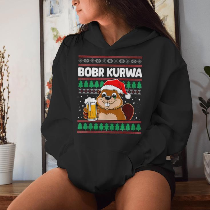 Bòbr Kurwa Bober X Xmas Christmas Beer Kurwa Bober Xmas Beer Kapuzenpullover für Damen Geschenke für Sie