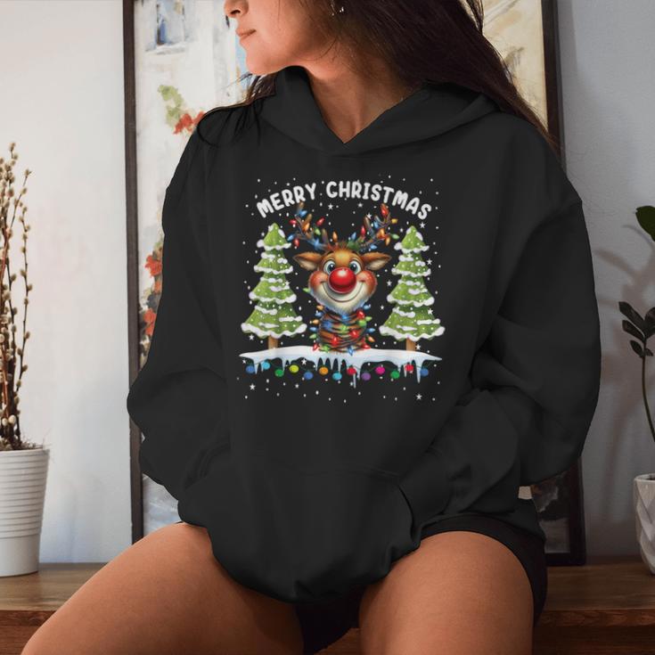 Christmas Women's Idea Santa Claus Kapuzenpullover für Damen Geschenke für Sie