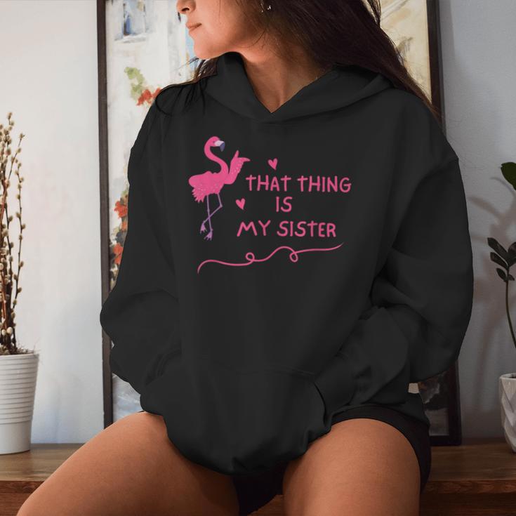 Das Ding Ist Meine Schwester Kapuzenpullover für Damen Geschenke für Sie