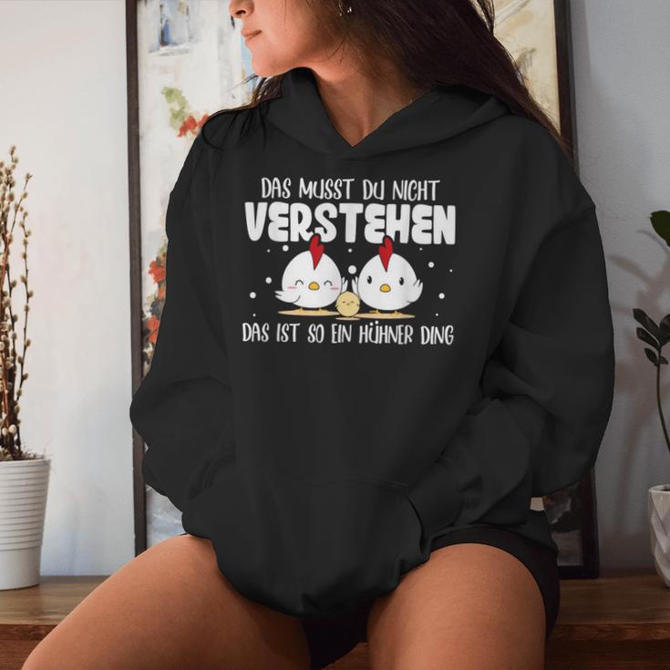 Das Ist So Ein Hühner Ding Chicken Owner Chicken Holder Kapuzenpullover für Damen Geschenke für Sie