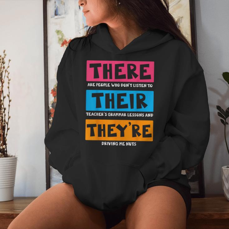 English Teacher Grammar Kapuzenpullover für Damen Geschenke für Sie