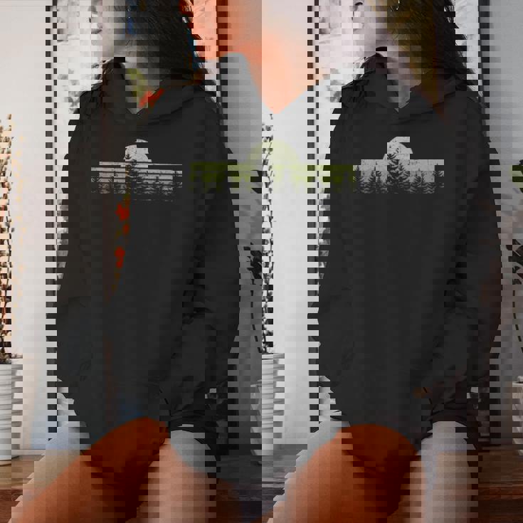Forest Trees Nature Outdoors Retro Vintage Graphic Women Hoodie Gifts for Her