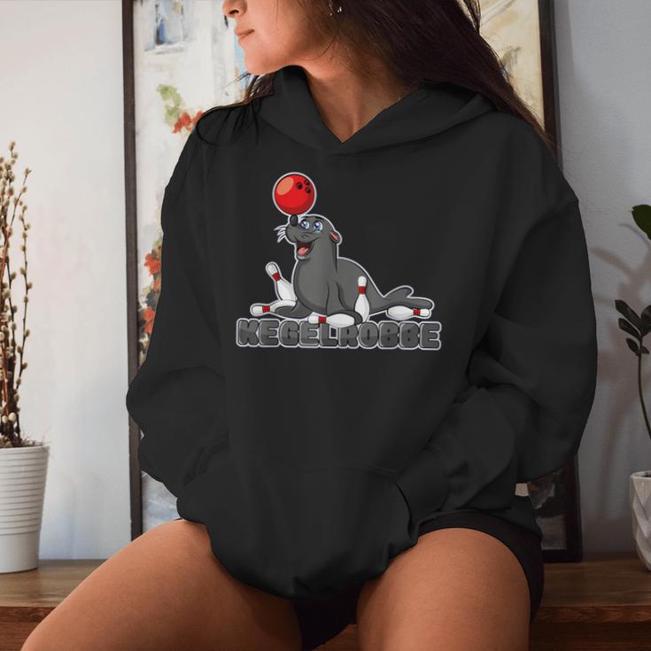 Kegelsebbe Seal Bowling Kegeln Word Game Kapuzenpullover für Damen Geschenke für Sie