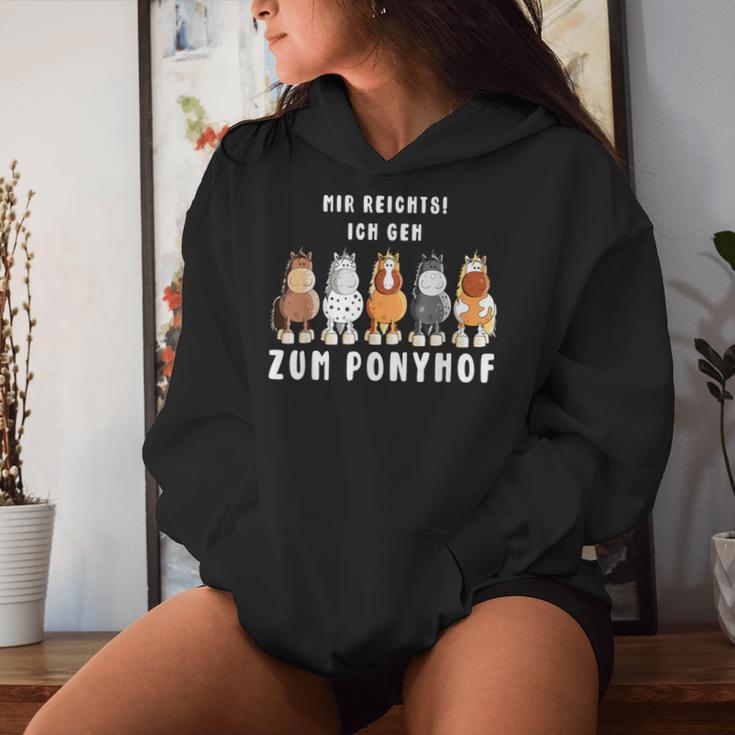 Mir Reichts Ich Geh Zum Ponyhof Horses Kapuzenpullover für Damen Geschenke für Sie