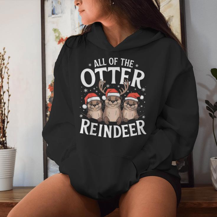 All Otter Reindeer Sea Animal Lovers Boys Girls Kapuzenpullover für Damen Geschenke für Sie