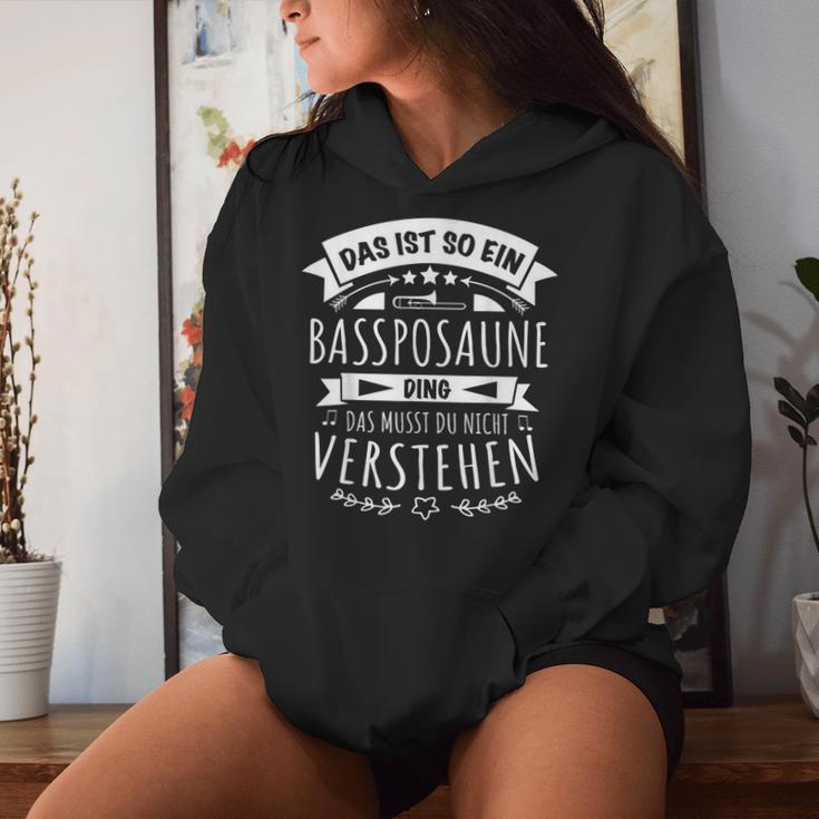 Posaune Posaunist Musiker Das Ist So Ein Bassposaune Ding Kapuzenpullover für Damen Geschenke für Sie