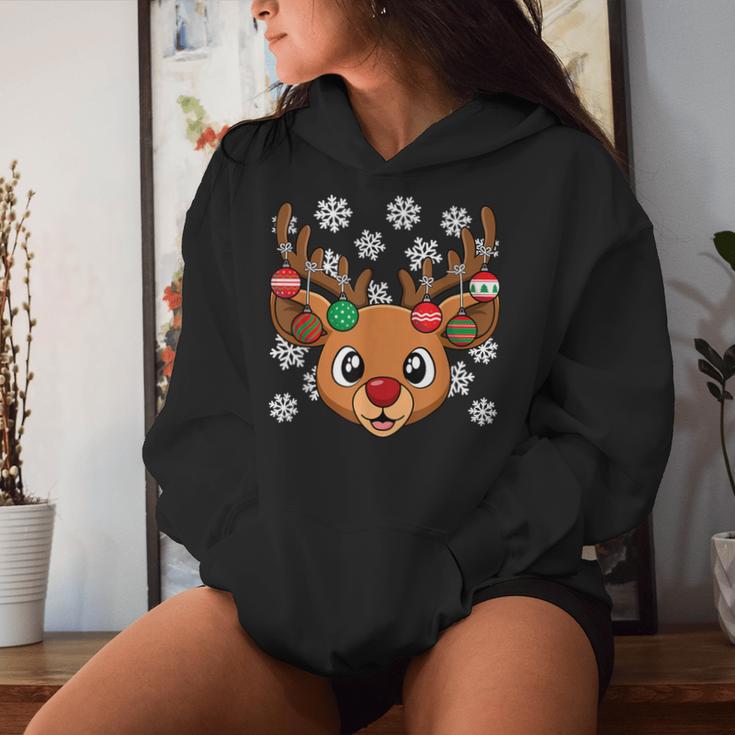 Reindeer Christmas Xmas Women's Children's Kapuzenpullover für Damen Geschenke für Sie