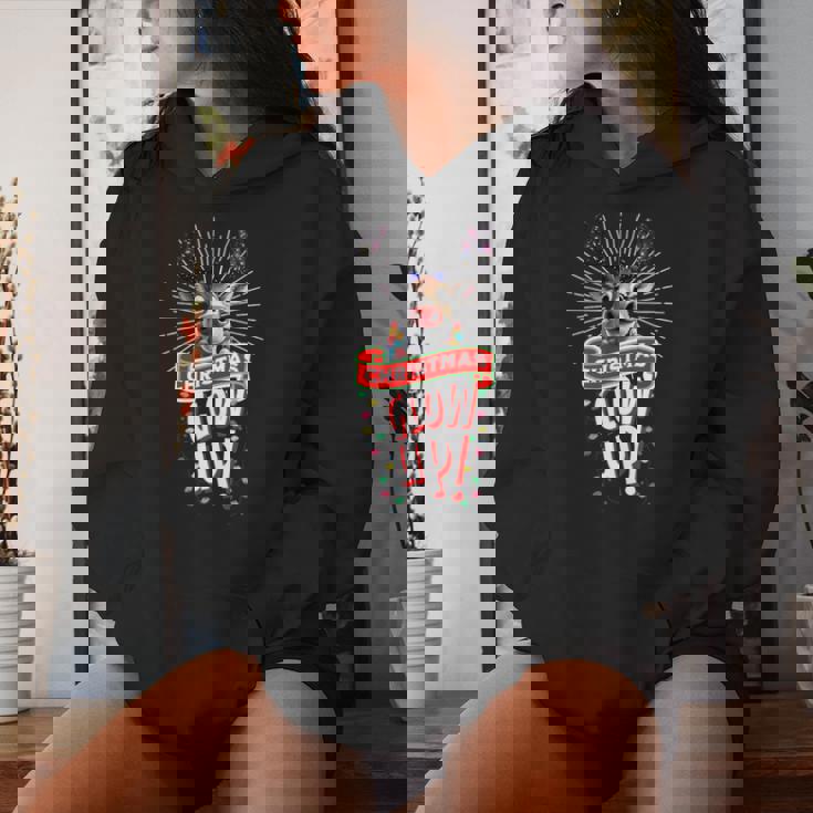 Rudolph The Red Nose Reindeer Glow Up Christmas Women's Hoodie Gifts for Her