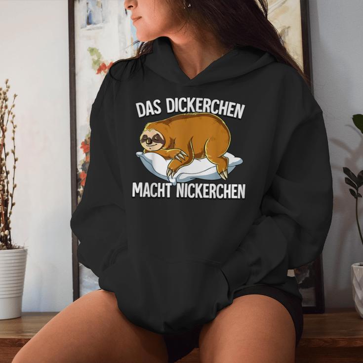 Sloth Das Dickerchen Macht Ein Naperchen Kapuzenpullover für Damen Geschenke für Sie