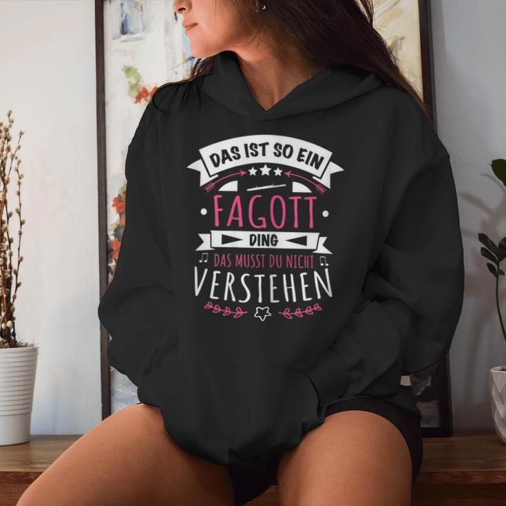 Women's Bassoon Bassoontist Musician Das Ist So Ein Bassoon Ding Kapuzenpullover für Damen Geschenke für Sie