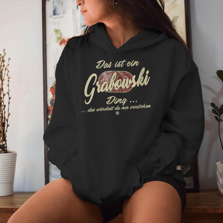 Women's Das Ist Ein Grabowski Ding Family Grabowski Kapuzenpullover für Damen Geschenke für Sie