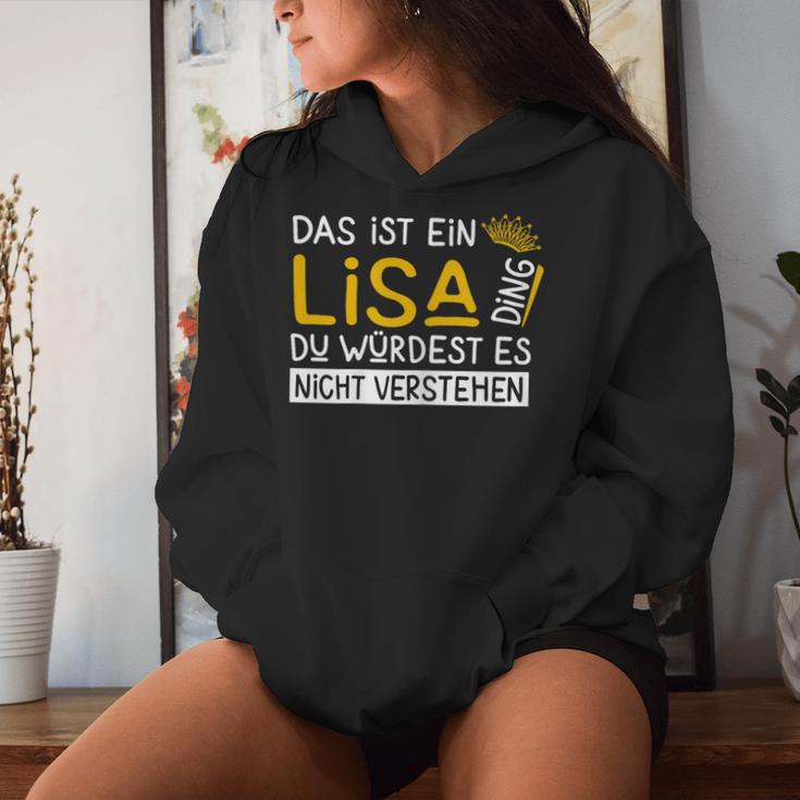 Women's First Name Lisa Name Day Saying Das Ist Ein Lisa Ding Kapuzenpullover für Damen Geschenke für Sie