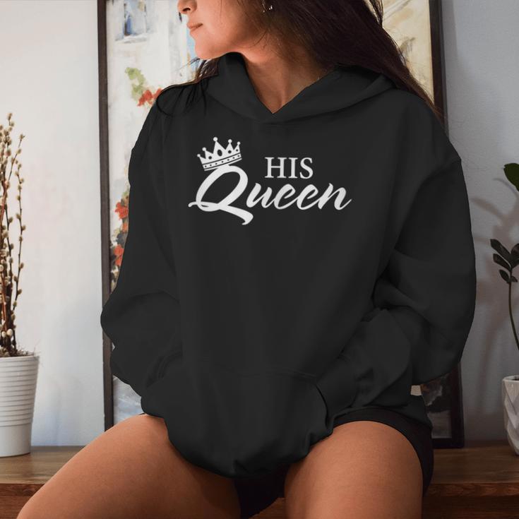 Women's Her King His Queen Couple Kapuzenpullover für Damen Geschenke für Sie