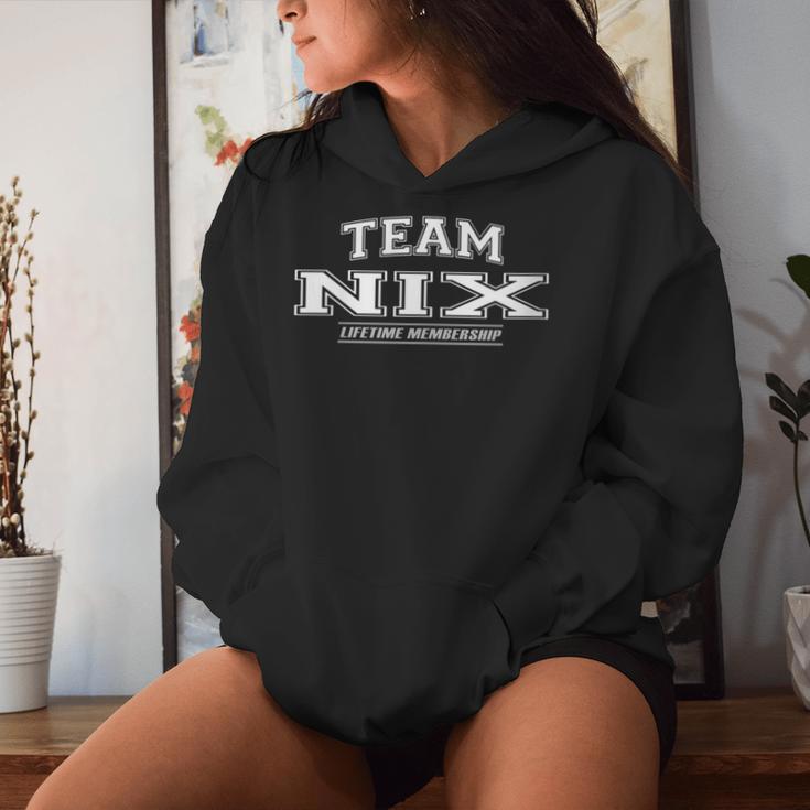 Women's Team Nix Proud Family Name Surname With-Neck Kapuzenpullover für Damen Geschenke für Sie