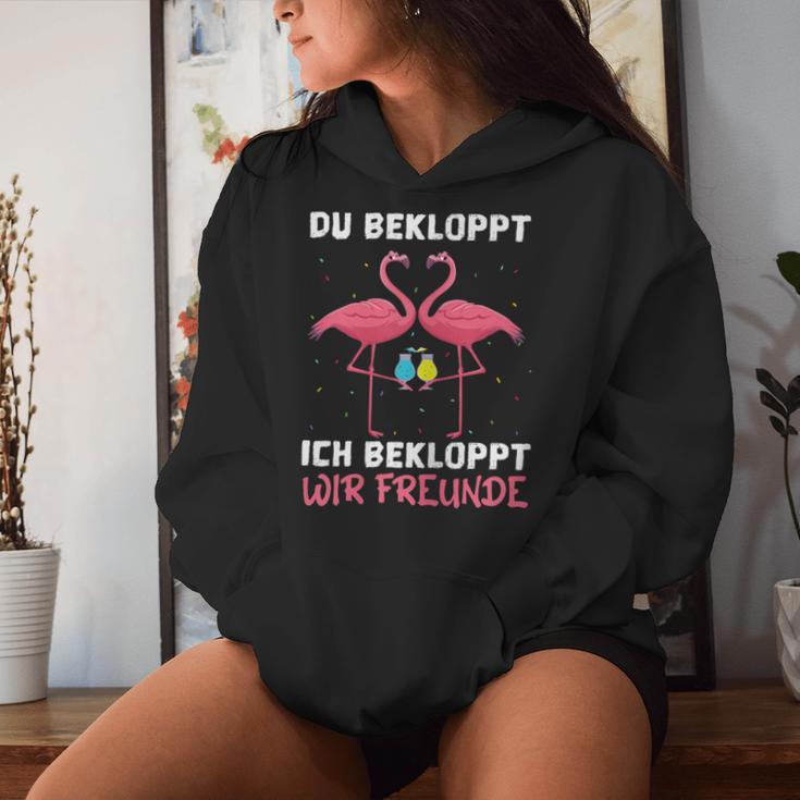 Women's Wine Sparkling Wine Prosecco Du Bekloppt Ich Bekloppt Wir Friends S Kapuzenpullover für Damen Geschenke für Sie